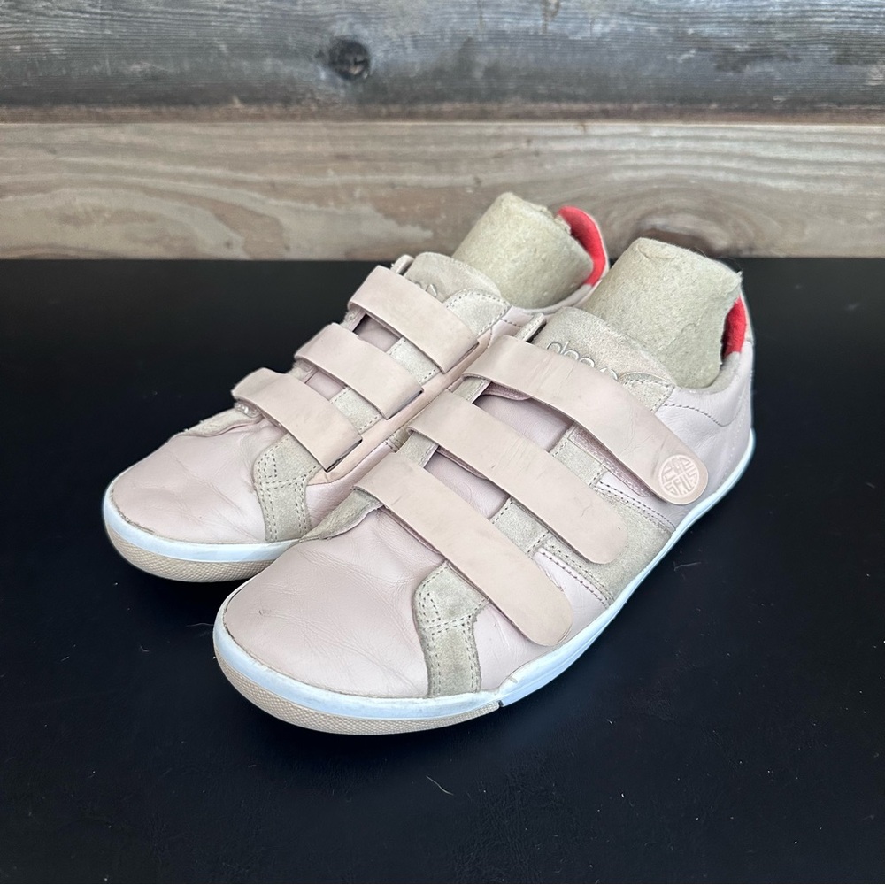 Place Larkin Light Pink Adjustable Strap Slip On Sneakers Mens 7 Womens 8.5 Shoe